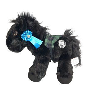 3 Simple Words Black Horse Blue Ribbon Kentucky Piccoli Derby Plush Toy 13"